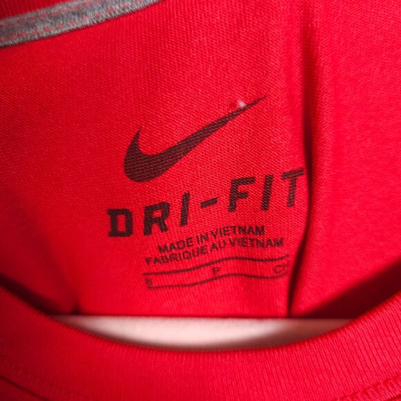 NIke Georgia Bulldogs Mens Small Red Sleeveless Tank Top Dri-Fit Athletic Shirt - Picture 2 of 5